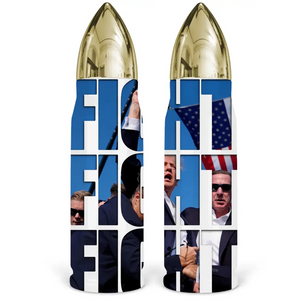 Trump Is Here To Fight For America - US Election, Donald Trump Bullet Tumbler