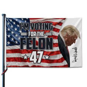 Trump, The People's Fighter - Trump US Election Horizontal House Flag