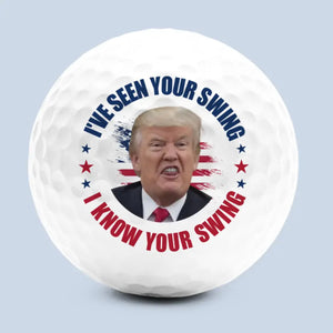 Trump Knows Your Swing - US Election Golf Ball, Golf Enthusiast Gifts For Trump Supporters