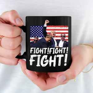 Keep On Fighting For America - Trump Election Black Mug