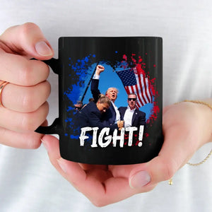 Fight With Trump To Make America Great Again - Trump Election Black Mug