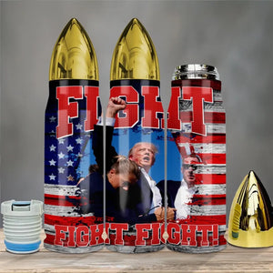 Trump Is Back To Fight For America - US Election, Donald Trump Bullet Tumbler