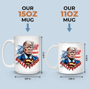 Shooting Makes Me Stronger - US Election Trump Mug - Gift For Trump Supporters