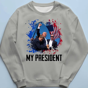 My President Will Never Surrender - Trump Election Unisex T-shirt, Hoodie, Sweatshirt