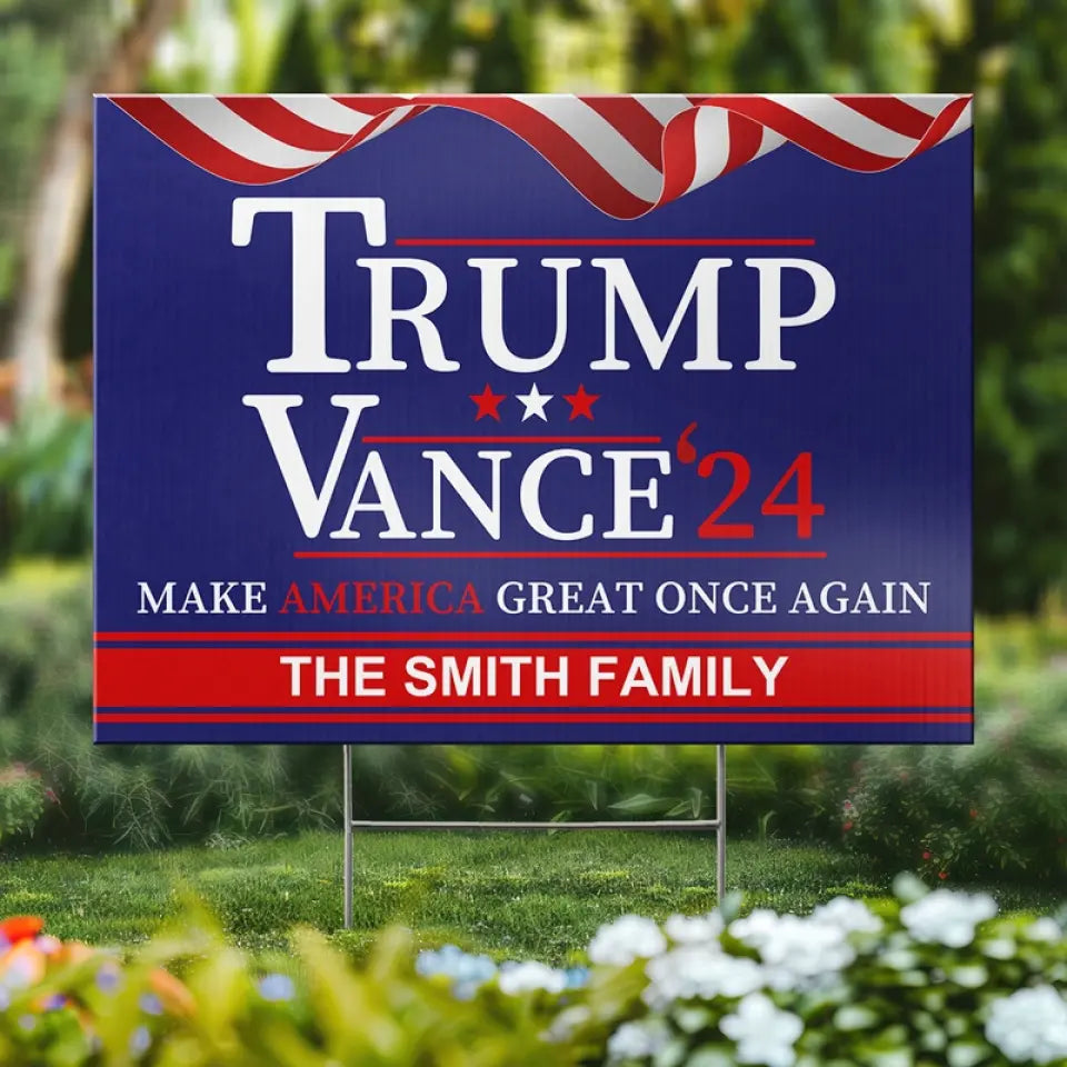 For A Bring Future - US Elections Yard Sign, Decoration Gift For Conservative Supporters