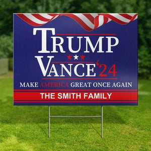 For A Bring Future - US Elections Yard Sign, Decoration Gift For Conservative Supporters