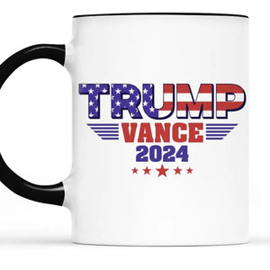 Trump Vance 2024 - US Elections Accent Mug, Trump Mug