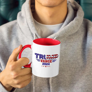 Trump Vance 2024 - US Elections Accent Mug, Trump Mug