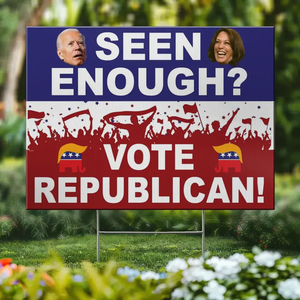 Vote Republican - US Elections Yard Sign, Decoration Gift For Conservative Supporters