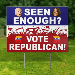 Vote Republican - US Elections Yard Sign, Decoration Gift For Conservative Supporters