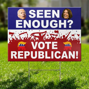 Vote Republican - US Elections Yard Sign, Decoration Gift For Conservative Supporters