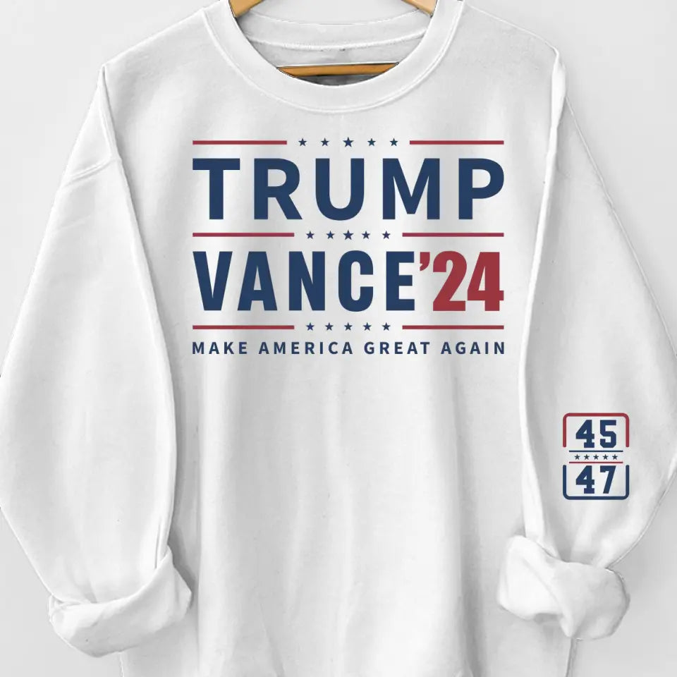 Restore The American Dream - America US Elections Unisex Sweatshirt With Design On Sleeve
