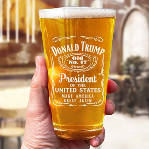 Trump, The People's President - US Election Beer Glass