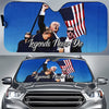 Legends Never Die - US Elections Auto Windshield Sunshade, Car Window Protector - Gift For Trump Supporters