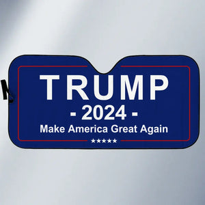 Make America Great Again - US Elections Auto Windshield Sunshade, Car Window Protector - Gift For Trump Supporters