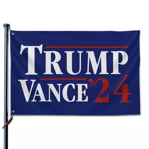 Trump Vance 2024, Make America Proud Again - Trump US Election Horizontal House Flag