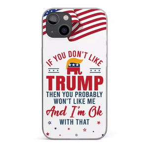 If You Don't Like The Chosen Man, Let Me Do It  - US Election Clear Phone Case