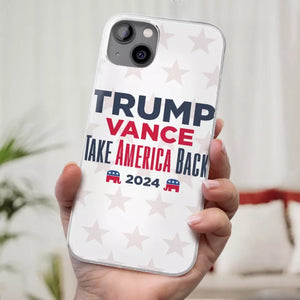 The Dream Team Empowers America Again - US Election Clear Phone Case