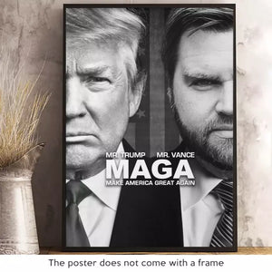 Mr. Trump, Mr. Vance, MAGA - US Election Vertical Poster - Gift For Trump Supporters