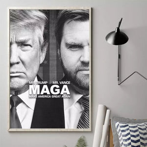 Mr. Trump, Mr. Vance, MAGA - US Election Vertical Poster - Gift For Trump Supporters