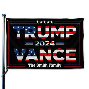 Trump Vance, Do The Best For America - Trump US Election Horizontal House Flag