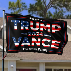 Trump Vance, Do The Best For America - Trump US Election Horizontal House Flag