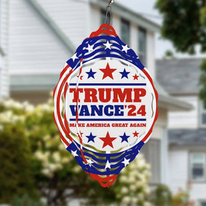 Trump Vance 2024, Make America Great Again - US Election Wind Spinner - Trump Supporter, Republican Gifts And Decors