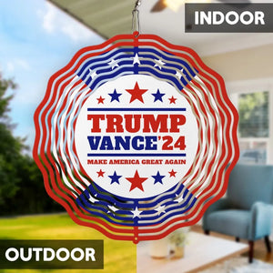 Trump Vance 2024, Make America Great Again - US Election Wind Spinner - Trump Supporter, Republican Gifts And Decors