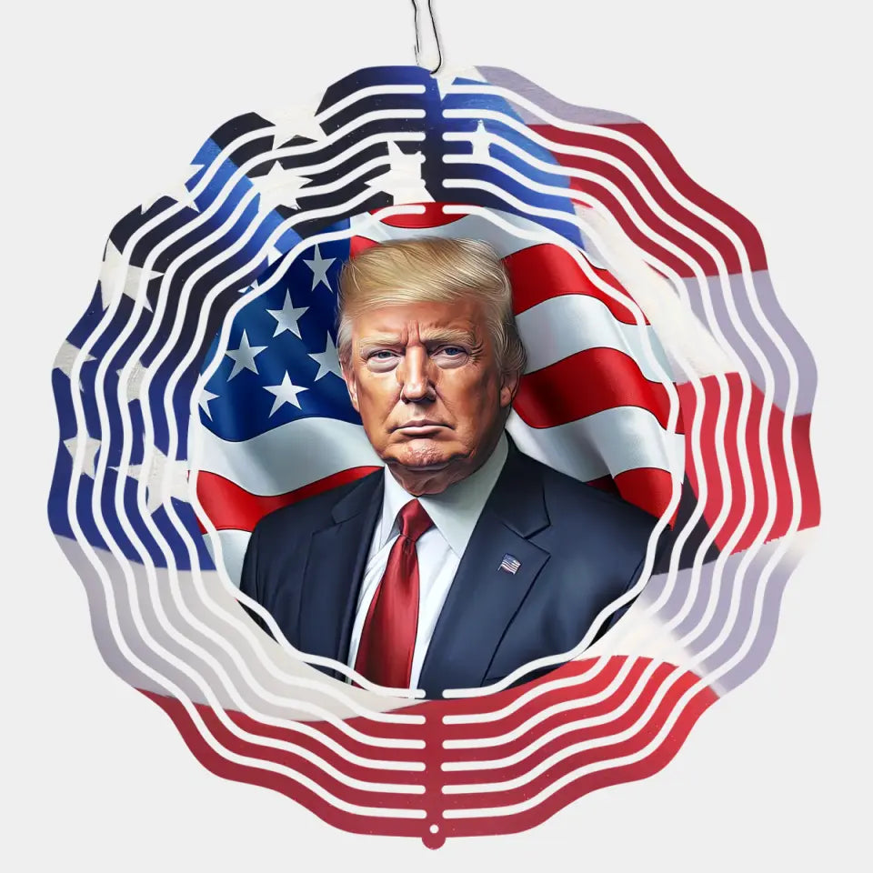 The President Of American People - US Election Wind Spinner - Gifts And Decors For Conservative Supporters