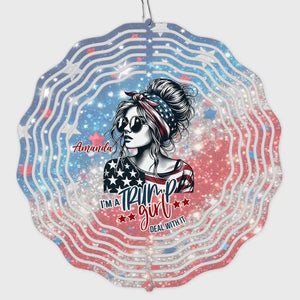 I'm A Trump Girl, Deal With It - US Election Wind Spinner - Gift For Best Friends, BFF, Sisters