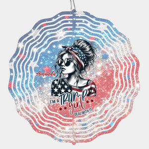 I'm A Trump Girl, Deal With It - US Election Wind Spinner - Gift For Best Friends, BFF, Sisters