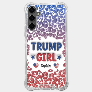 We're Trump Girls - US Election 3D Inflated Effect Printed Clear Phone Case - Gift For Best Friends, BFF, Sisters