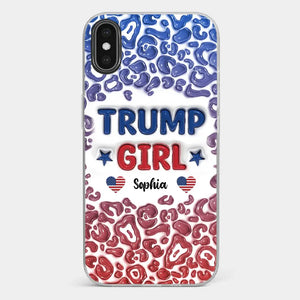 We're Trump Girls - US Election 3D Inflated Effect Printed Clear Phone Case - Gift For Best Friends, BFF, Sisters