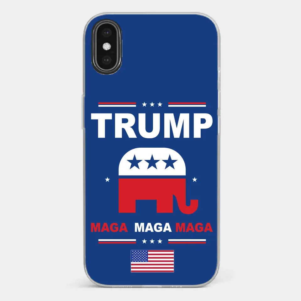 Vote For Trump MAGA 2024 - US Election Clear Phone Case