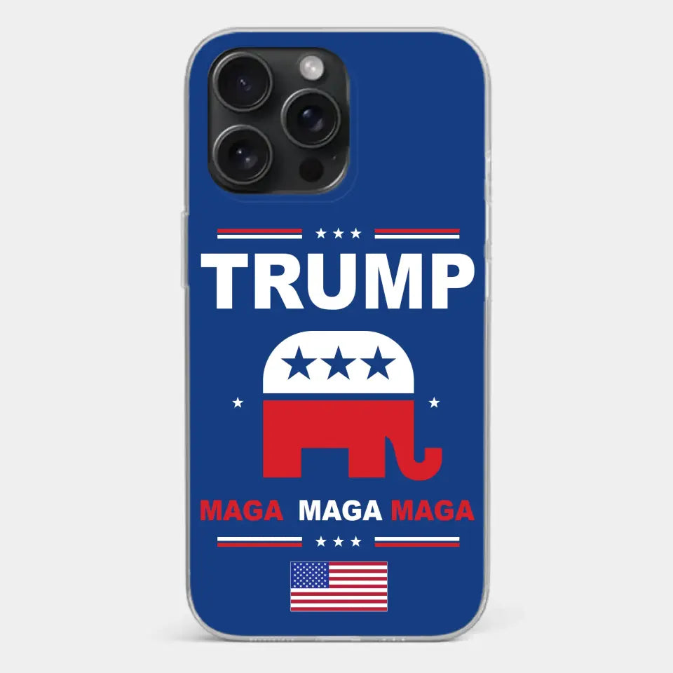 Vote For Trump MAGA 2024 - US Election Clear Phone Case