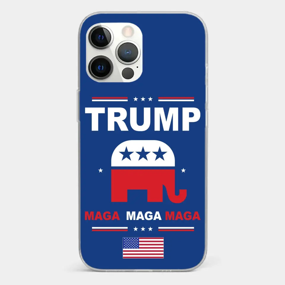 Vote For Trump MAGA 2024 - US Election Clear Phone Case