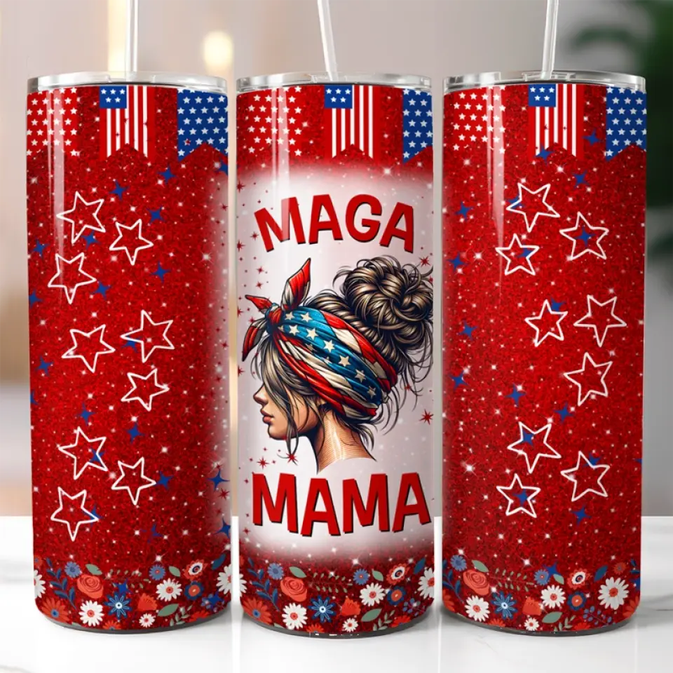 Trump Girl, MAGA 2024 - US Elections Personalized Custom Skinny Tumbler, Trump Tumbler - Gift For Best Friends, BFF, Sisters