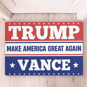 Trump And Vance, Make America Proud Again - US Elections Home Decor Decorative Mat, House Warming Gift Mat