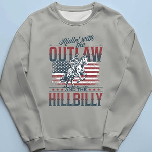 Ridin' With The Outlaw And The Hillbilly - Trump Election Unisex T-shirt, Hoodie, Sweatshirt