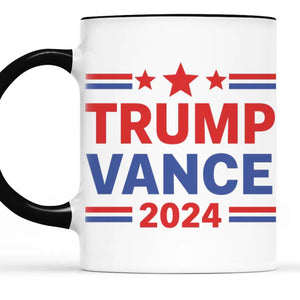 Mr. Trump, Mr. Vance 2024 - US Elections Accent Mug, Trump Mug