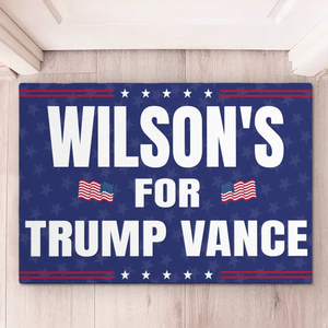 I Vote For Trump And Vance - US Elections Home Decor Decorative Mat, House Warming Gift Mat