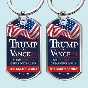 Best Dynamic Duo - US Election Keychain - Gift For Conservative Supporters