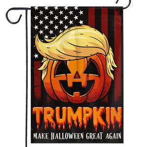 Trumpkin - Make Halloween Great Again - Trump US Election House Flag, Garden Flag, Halloween Decoration Gift