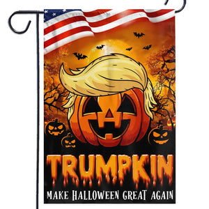 Trumpkin For This Halloween - Trump US Election House Flag, Garden Flag, Halloween Decoration Gift