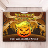 No Tricks, Just Trump - US Elections Home Decor Decorative Mat, Republican Halloween Gift