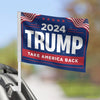 Take America Back - Trump US Election Car Window Flag - Gift For Republican Supporters