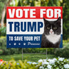 Custom Photo Vote To Secure Your Pets - US Elections Yard Sign, Decoration Gift For Conservative Supporters