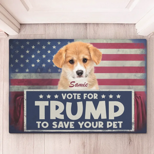 Custom Photo Vote For Trump - US Elections Home Decor Decorative Mat, House Warming Gift Mat