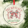 Social Club, Reclaim Our Future - US Elections Circle Glass Ornament - Christmas Gift And Decor For Conservative Supporters