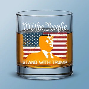 We The People - US Election Whiskey Glass - Gift For Conservative Supporters